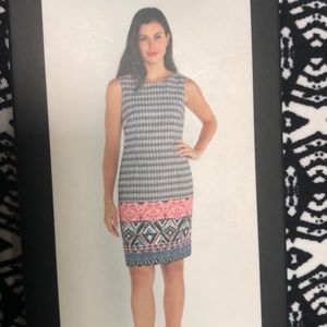 NWT. Mario Serrani. Women dress short sleeve Sz 12